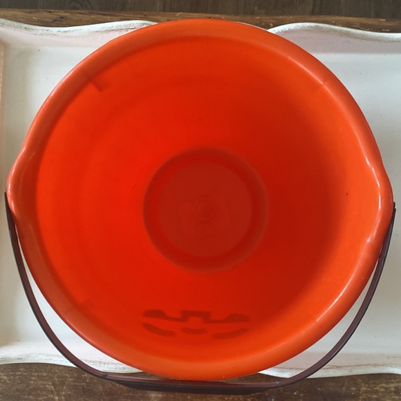 Vintage Blinky Jack-o-Lantern Pumpkin 5 Quart Trick or Treat Candy Bucket - Picture 7 of 8